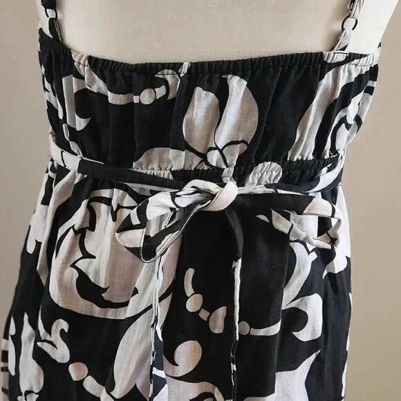 Old Navy Black And White Flower Pattern Speghatti Strap Dress Us S - Picture 4 of 11
